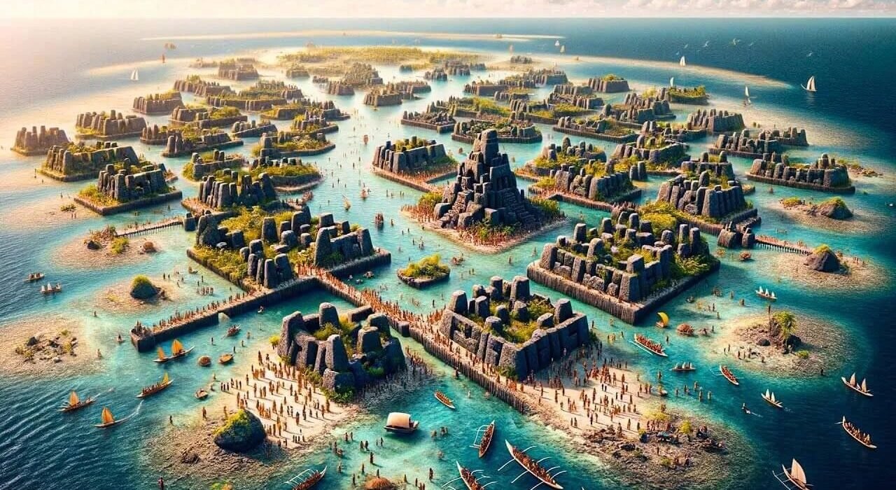 Mercan Resifi Üzerinde Kurulu Antik Mikronezya Kenti